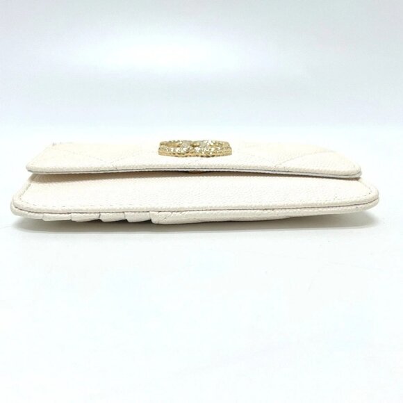 CHANEL Matelasse CC Mark Fragment Case Card Case Compact Long Wallet Unused - Picture 4 of 13